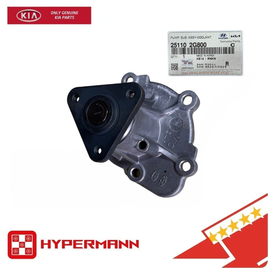GENUINE 251102G800 Water Pump for Sonata 2011-2016 Kia Optima 2.4L Hybrid OEM