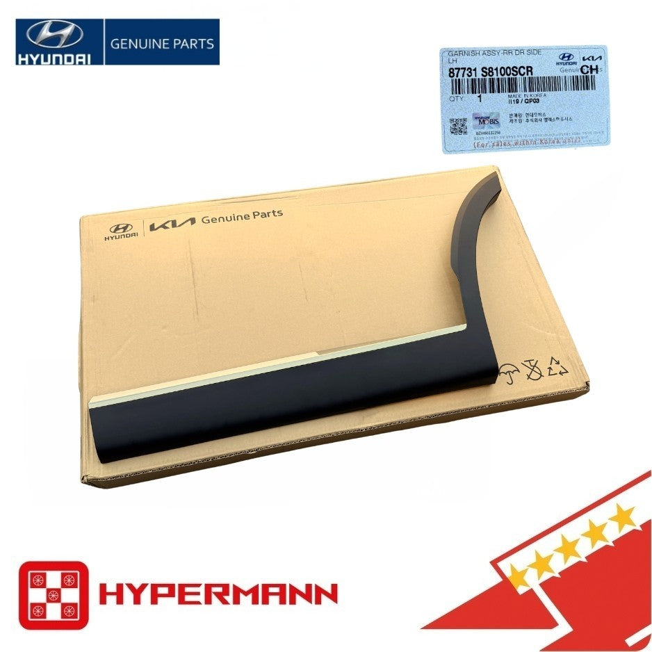 Բնօրինակ 87731S8100SCR հետևի դռան ձևավորում ձախ HYUNDAI PALISADE 2020-25