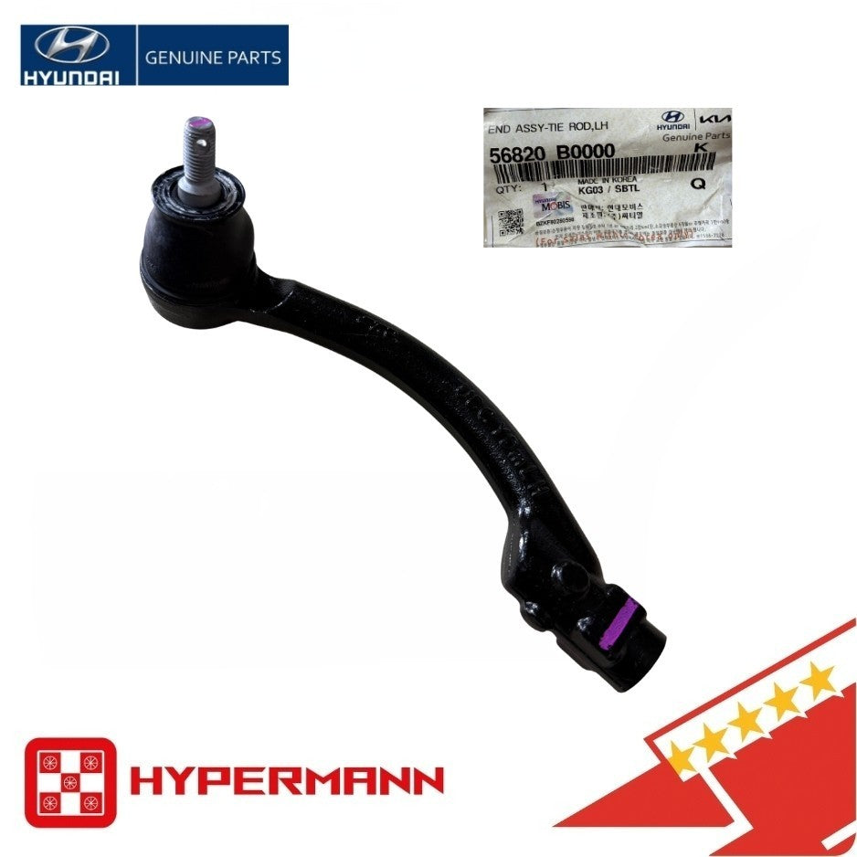 GENUINE56820B0000 Tie Rod End FRONT OUTER LEFT Side 2014-2018 KIA Forte Forte5