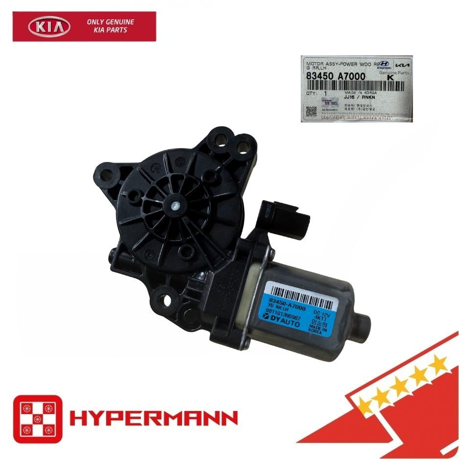 Բնօրինակ 83450A7000 Kia Forte 2014-2018 հետևի ձախ էլեկտրական պատուհանի կարգավորիչի շարժիչ