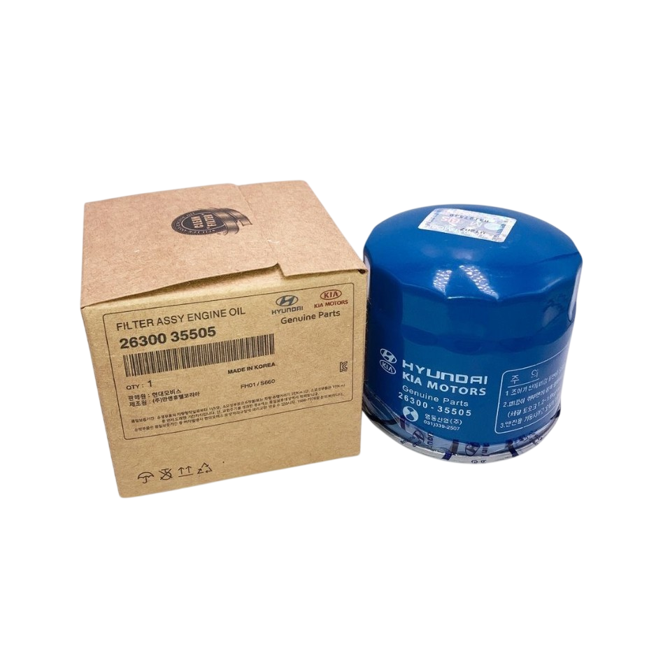 GENUINE 26300-35505 Engine Oil Filter w/ Washers HYUNDAI KIA 1986-2025 OEM OE