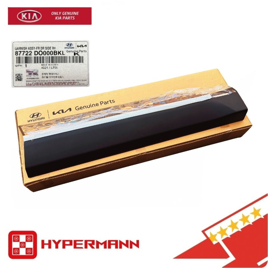GENUINE👑87722DO000BKL  FRONT RIGHT Side Door Lower Molding for 24-25 Kia EV9