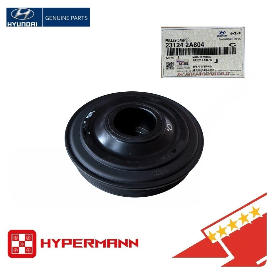 🟥Genuine👑 231242A804 Damper Pulley HYUNDAI Sonata Elantra 2014-18 Kia Sportage