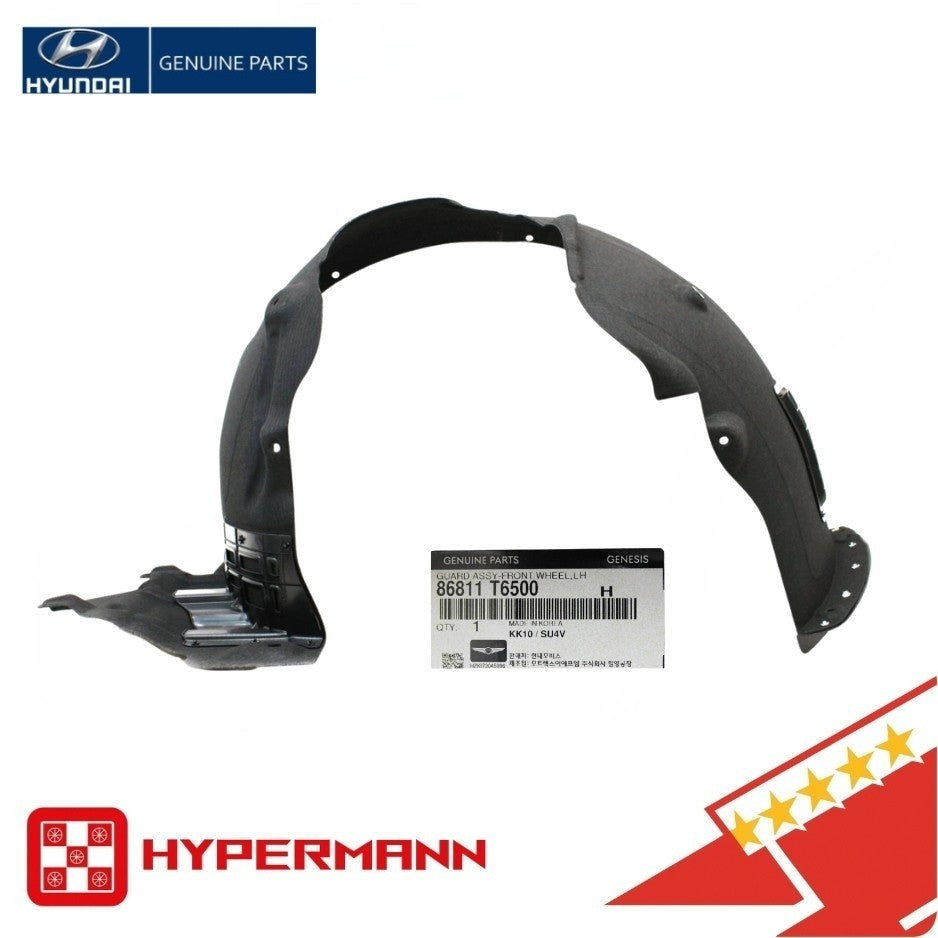 GENUINE👑 86811-T6500 FRONT LEFT Guard Inner Fender Liner for 25-26 Genesis GV80