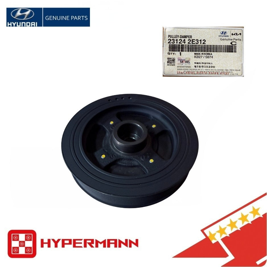 ☑️Genuine 231242E312 Pulley Vibration Damper For  SONATA OPTIMA Hybrid 2L 16-20