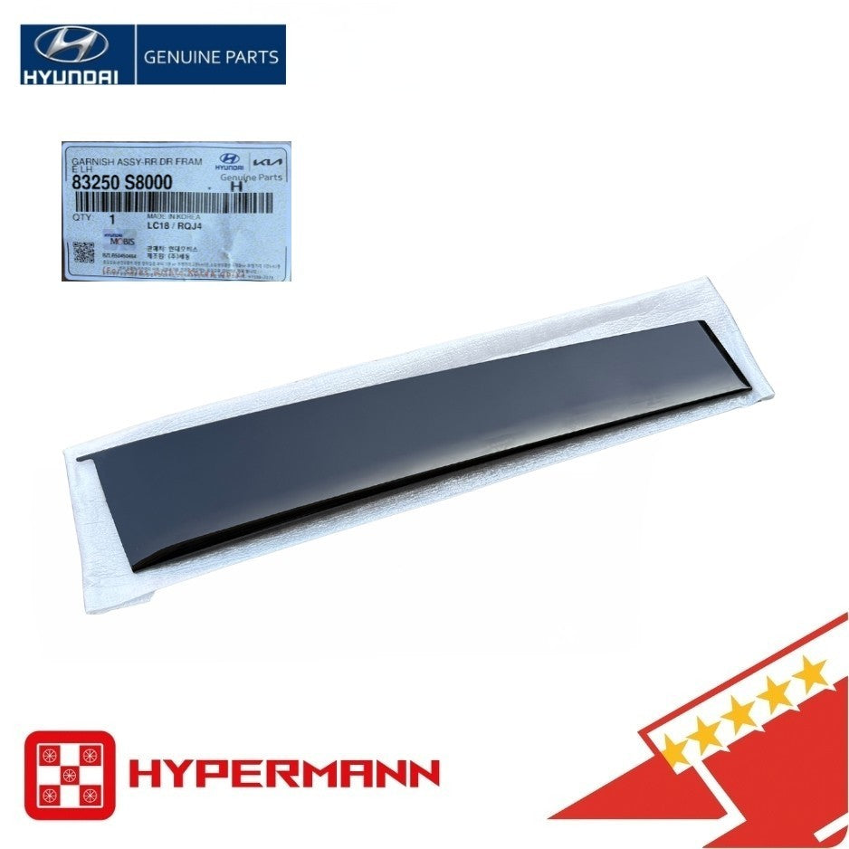 GENUINE👑 Garnish Rear Left Door Frame For 20-25 Hyundai Palisade 83250-S8000