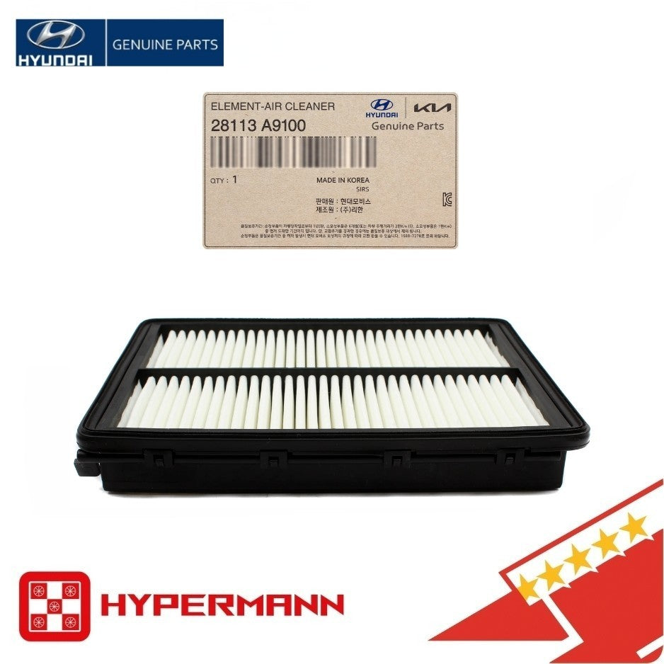 ☑️Genuine 28113A9100 Engine Air Filter for 20-24 HYUNDAI Palisade 16-20 Santa Fe
