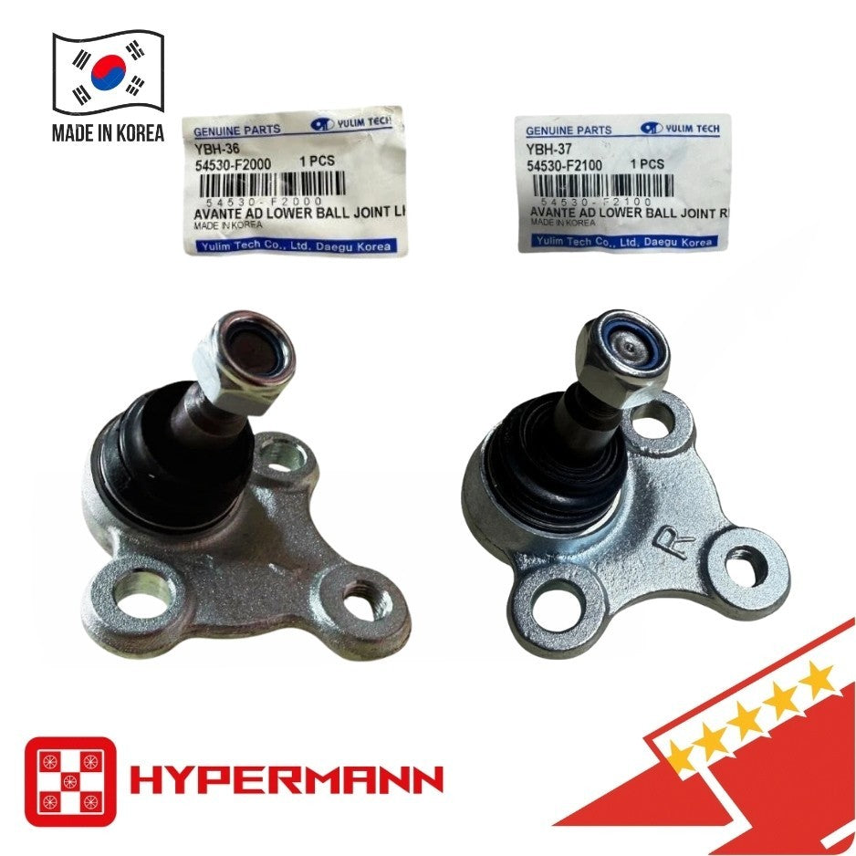 🟩YULIM 2PCS SET FRONT LEFT RIGHT Lower Ball Joint Elantra Kona Kia Forte 19-23