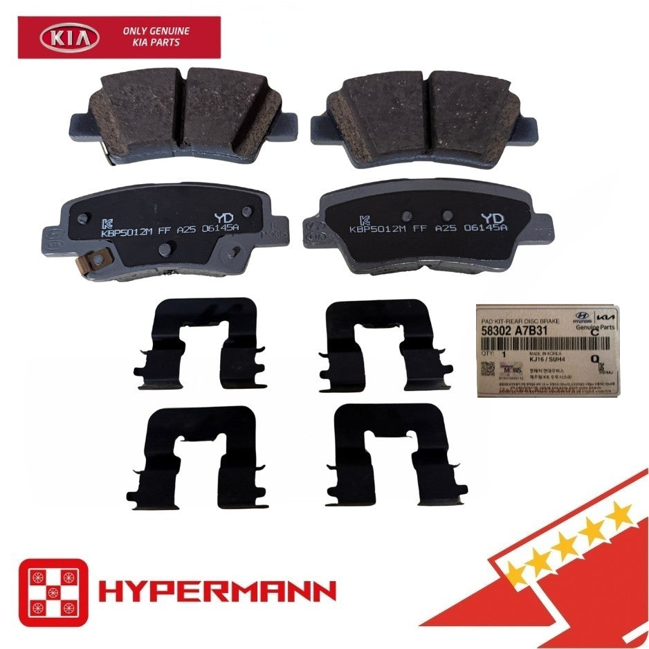 GENUINE 58302A7B31 NEW Rear Brake Pads Kit 1.6L 2.0L for 17-18 KIA FORTE 5 OEM 🌐