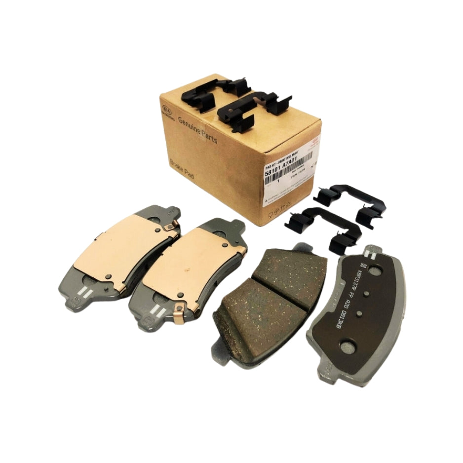 GENUINE 58101A7A01 Front Brake Pads Kit For 2017-2018 KIA Forte 15" Wheel NEW OEM