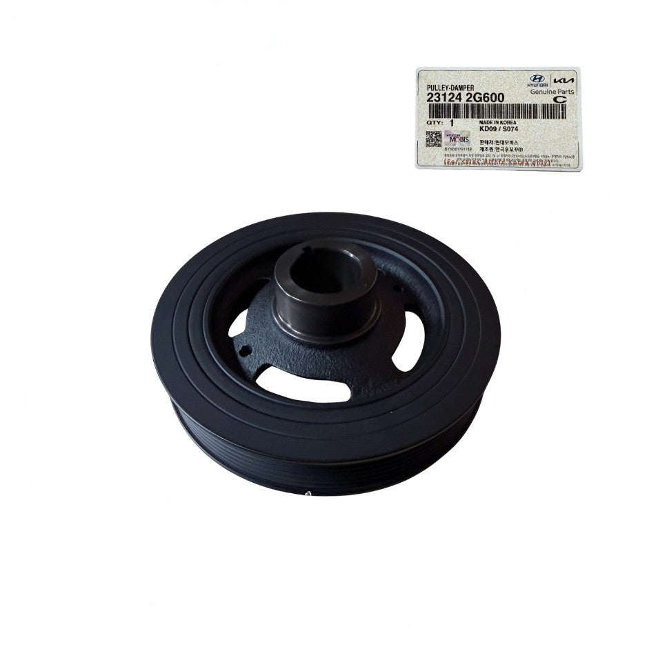 Genuine 231242G600 Crankshaft Pulley Harmonic Balancer For Hyundai Sonata 2009-2016 Kia Forte