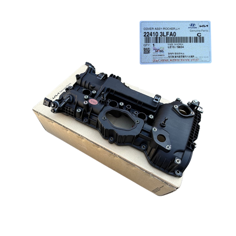 Genuine 224103LFA0 Engine Rocker Valve Cover Left Side 3.3L 3.8L Kia Telluride Sorento 2017-2024
