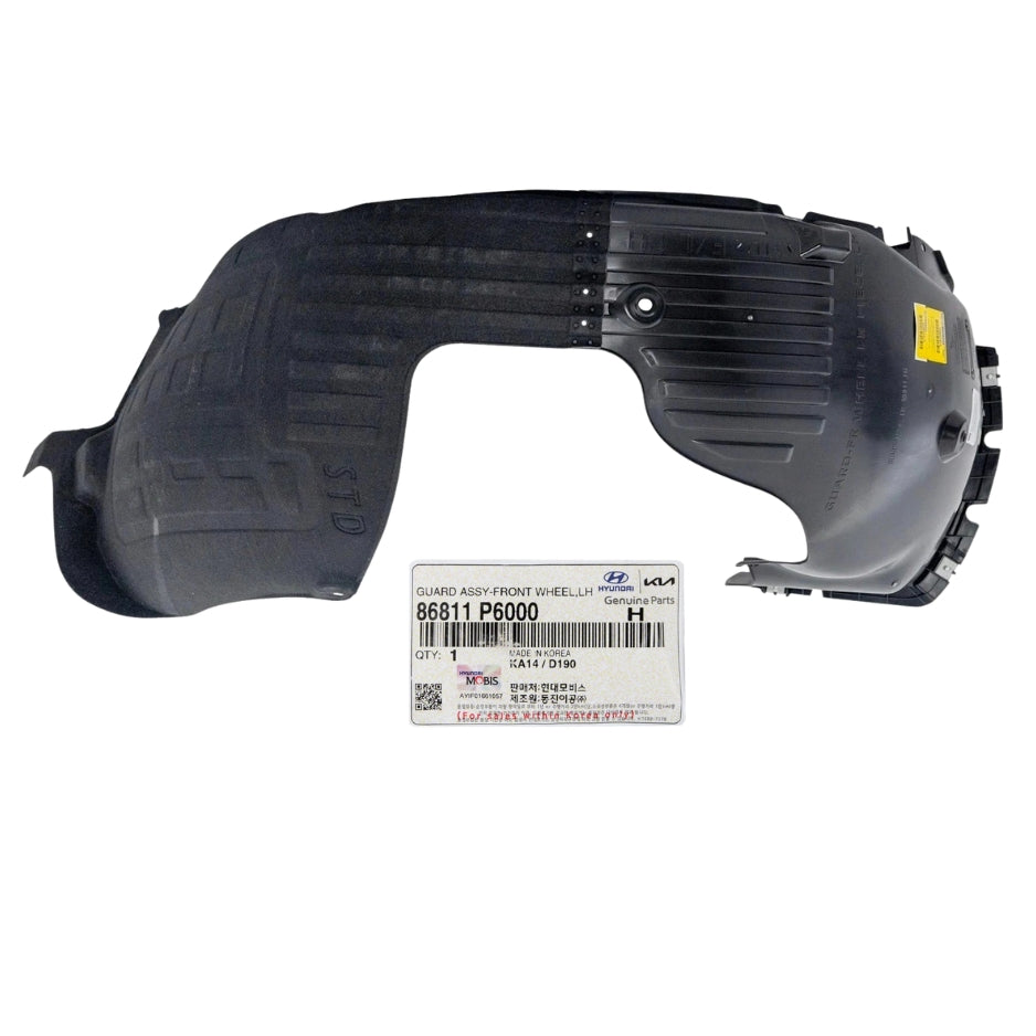 GENUINE 86811P6000 Front Left Side Fender Liner Inner For 2024-2026 Hyundai Santa Fe