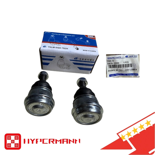 YULIM 2PCS SET 545303X000 Ball Joint Front Lower Hyundai Accent Elantra 2011-16