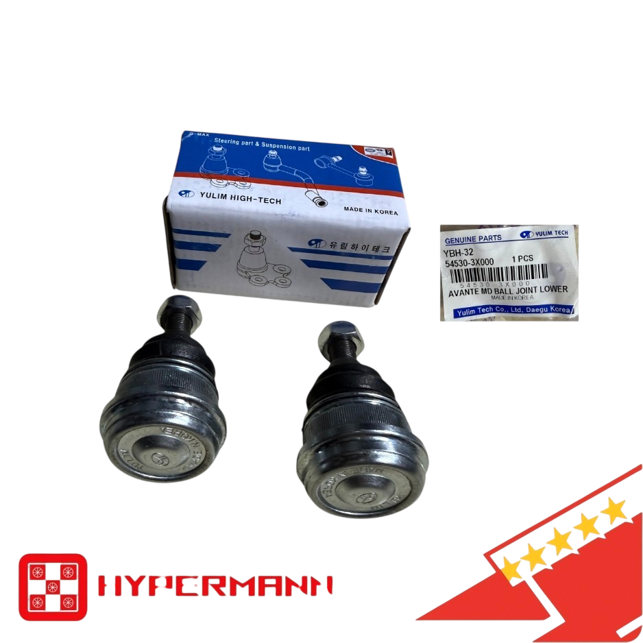 ☑️YULIM 2PCS SET 545303X000 Ball Joint Front Lower Hyundai Accent Elantra 2011-16