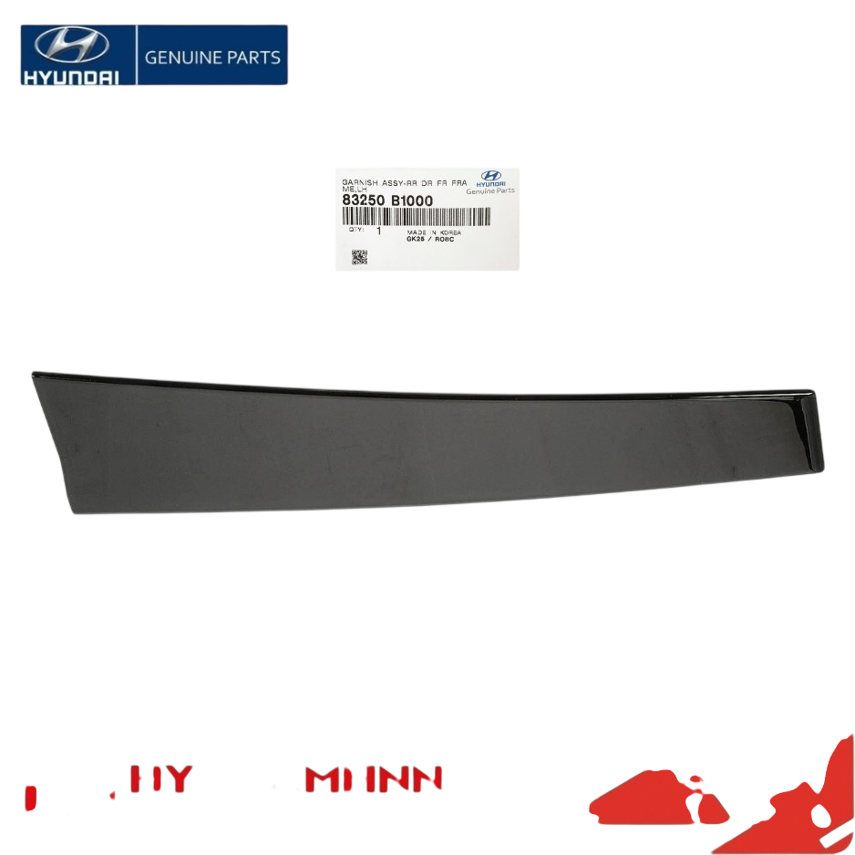 Բնօրինակ 83250B1000 15-2016 HYUNDAI GENESIS Ձախ հետևի դռան առջևի շրջանակի զարդարանք ՆՈՐ