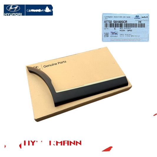 GENUINE 87732S8100SCR Rear Door Molding Garnish RIGHT HYUNDAI PALISADE 20-2025