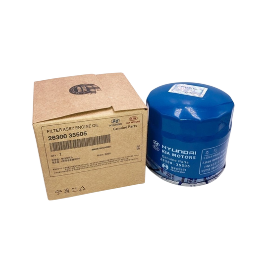 GENUINE 26300-35505 Engine Oil Filter w/ Washers HYUNDAI KIA 1986-2025 OEM OE